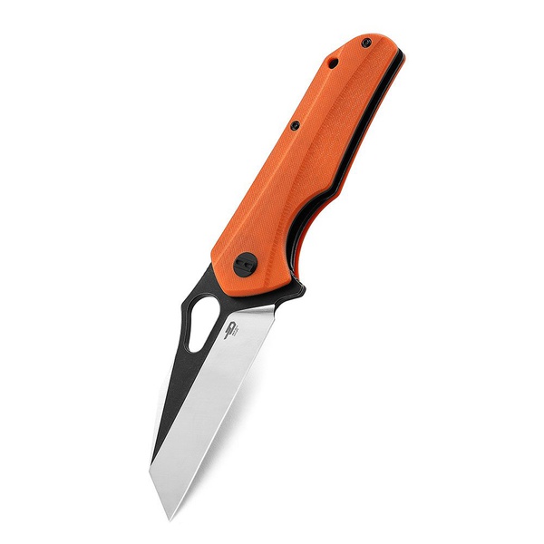 Нож Bestech Operator (сталь D2, рукоять G10) оранжевый, black stonewash обработка