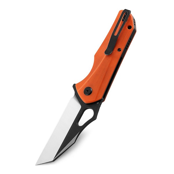 Нож Bestech Operator (сталь D2, рукоять G10) оранжевый, black stonewash обработка