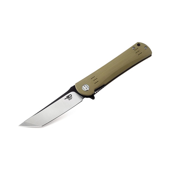 Нож Bestech Kendo (сталь D2, рукоять G10) бежевый, blackwash + satin обработка