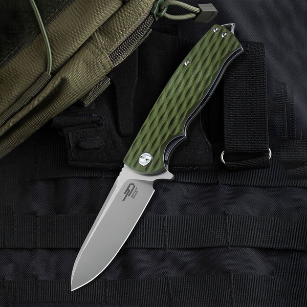 Нож Bestech Grampus (сталь D2, рукоять G10) зеленый
