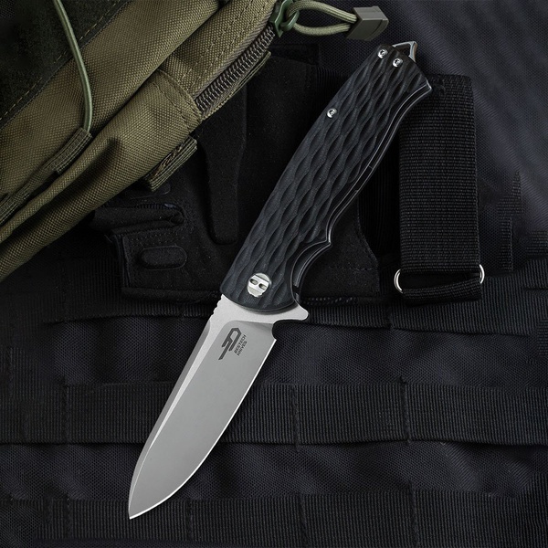 Нож Bestech Grampus (сталь D2, рукоять G10) черный