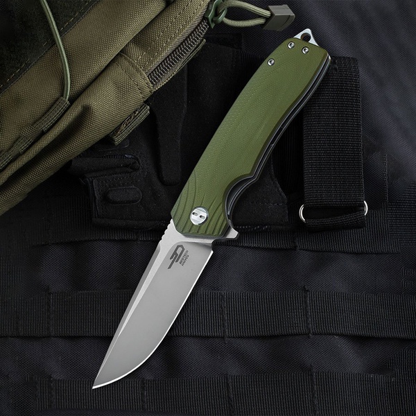 Нож Bestech Lion (сталь D2, рукоять G10) зеленый