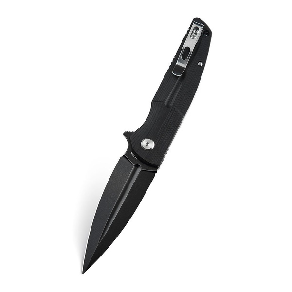 Нож Bestech Fin (сталь 14C28N, рукоять G10) черный, blackwash обработка