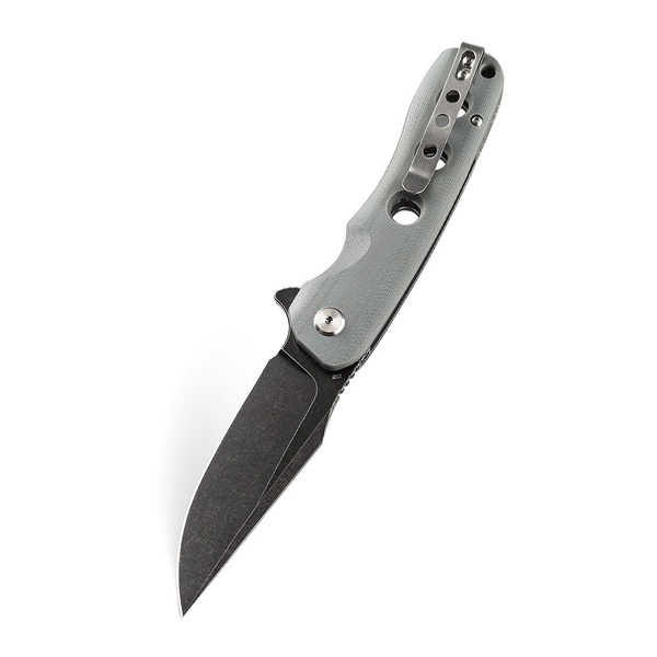 Нож Bestech Arctic (сталь D2, рукоять G10) серый, blackwash обработка