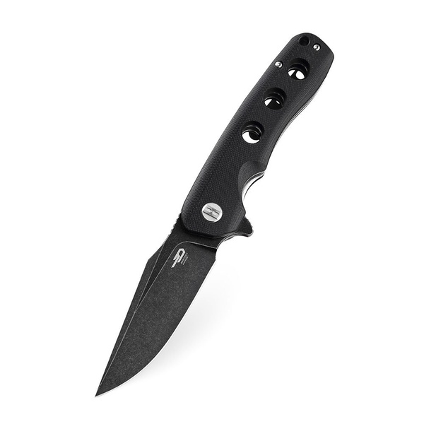 Нож Bestech Arctic (сталь D2, рукоять G10) черный, blackwash обработка