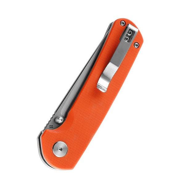 Нож Bestech Sledgehammer (сталь D2) оранжевый, stonewash+satin