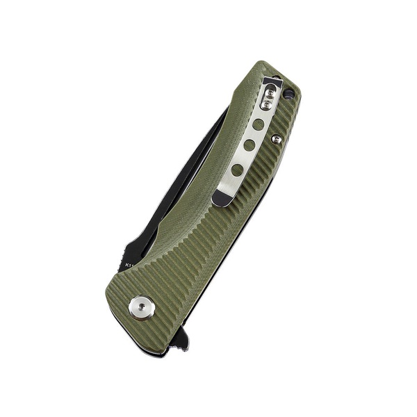 Нож Bestech Mako (сталь K110, рукоять G10) зеленый, blackwash обработка