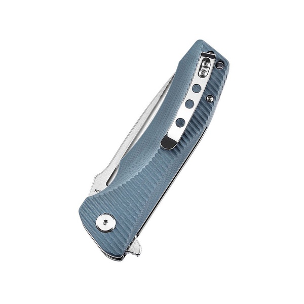 Нож Bestech Mako (сталь K110, рукоять G10) серый, stonewash/satin обработка