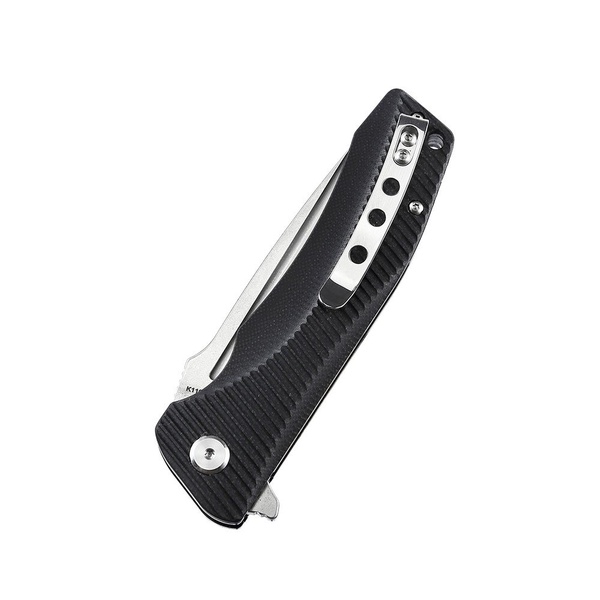 Нож Bestech Mako (сталь K110, рукоять G10) черный, stonewash/satin обработка