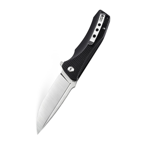 Нож Bestech Mako (сталь K110, рукоять G10) черный, stonewash/satin обработка