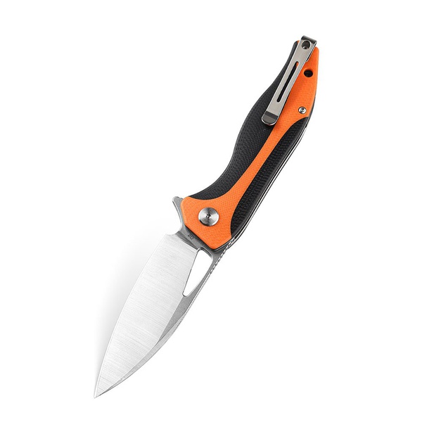 Нож Bestech Komodo (сталь D2, рукоять G10) черный/оранжевый