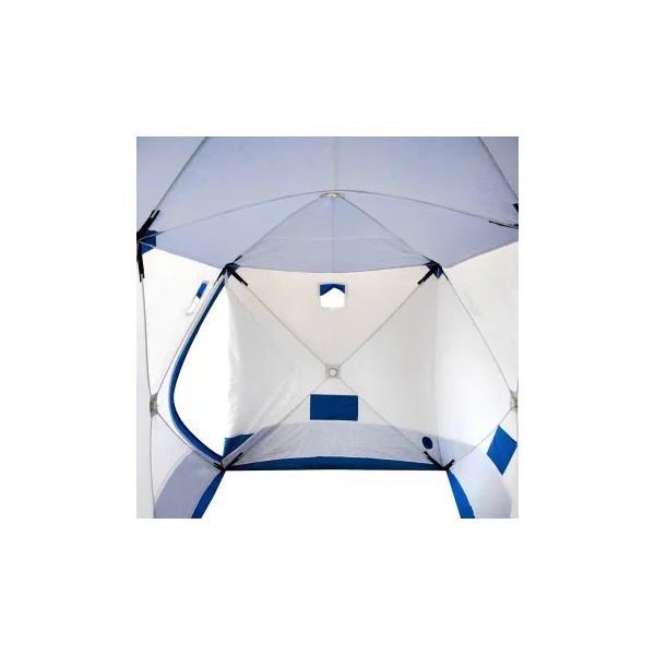 Палатка зимняя Следопыт Куб 3,8 х 1,9 м (2-х комнатная, 3 слоя)