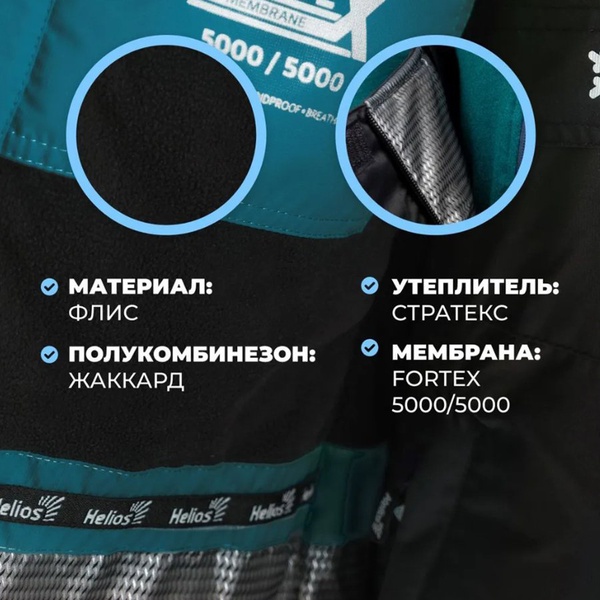 Костюм зимний Helios Zabava 5/5 К Atlantic Blue/Black