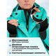 Костюм зимний Nisus Mira 10/10 К Aqua Green/Black. Фото 5