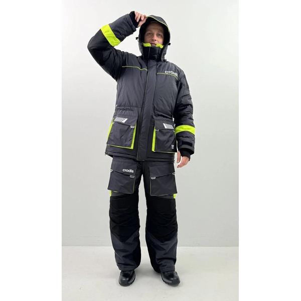 Костюм Crodis Грант (- 45°C) графит/зеленый