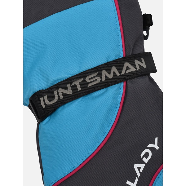 Рукавицы женские Huntsman Siberia Lady серый/голубой, тк. Breathable