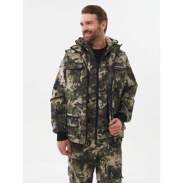 Костюм Huntsman Тайга-3, летний Зеленый питон, тк. твил пич