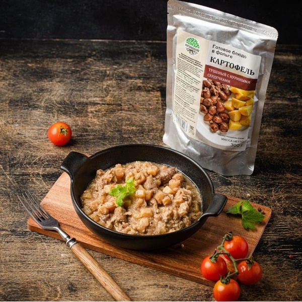 Готовое блюдо Кронидов Картофель с куриными сердечками 300 г