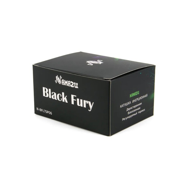 Катушка инерционная Namazu Black Fury Long (2 подшипника) d - 7,5 см