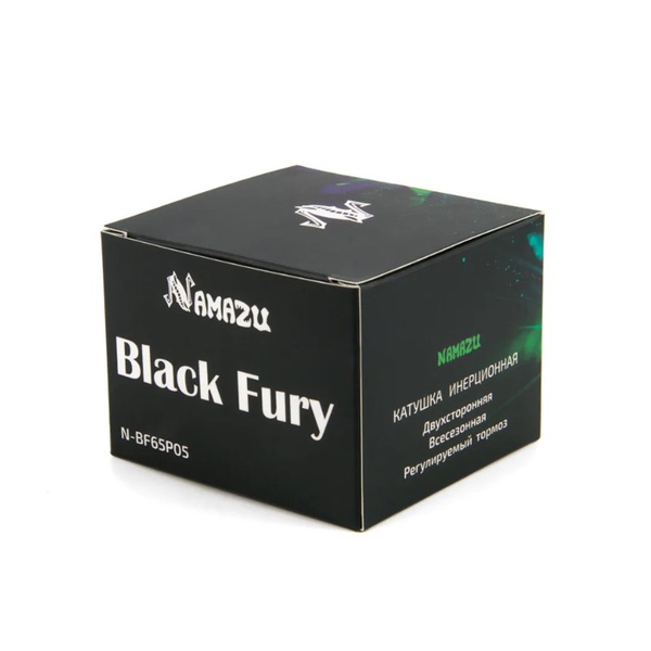 Катушка инерционная Namazu Black Fury (2 подшипника) d - 6,5 см