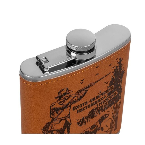 Набор Helios Записки охотника HS-2023-TZ-3 (фляжка + 3 стопки)
