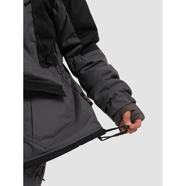 Костюм Тритон Strong -40 с полукомбинезоном (Таслан) серый/чёрный