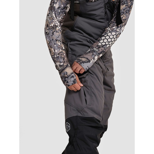 Костюм Тритон Strong -40 с полукомбинезоном (Таслан) серый/чёрный