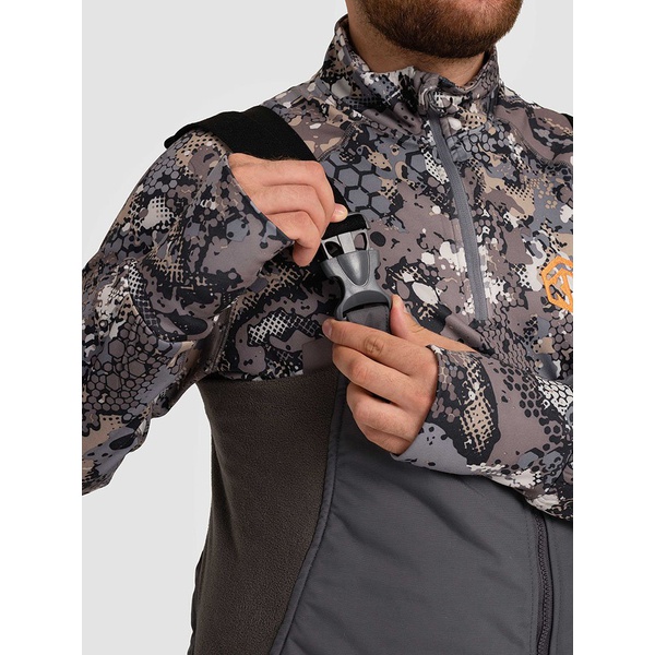 Костюм Тритон Strong -40 с полукомбинезоном (Таслан) серый/чёрный