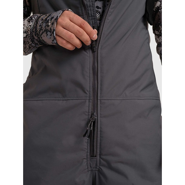 Костюм Тритон Strong -40 с полукомбинезоном (Таслан) серый/чёрный