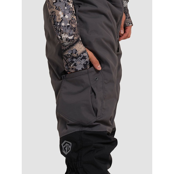 Костюм Тритон Strong -40 с полукомбинезоном (Таслан) серый/чёрный