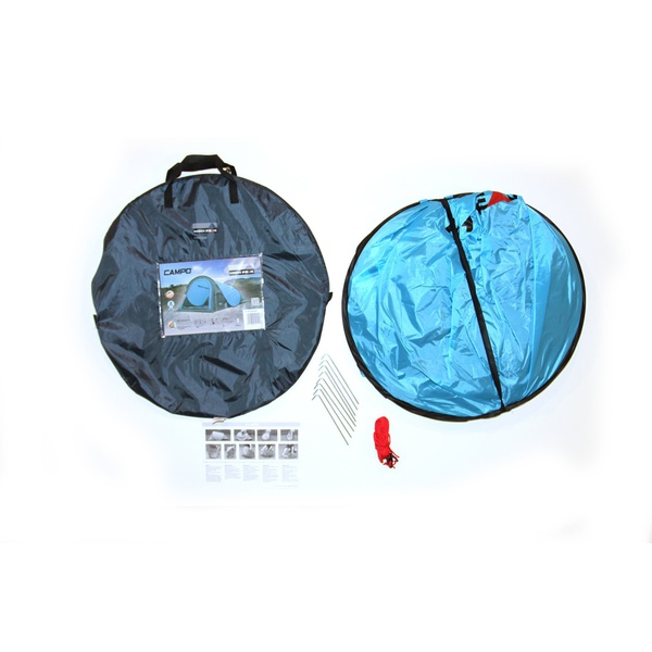 Палатка High Peak Campo голубой/серый