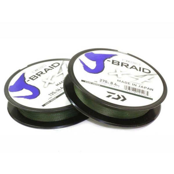 Леска плетеная Daiwa J-Braid X4 (135 м, зеленая) 0,15 мм