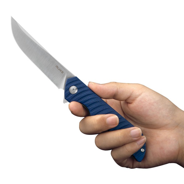 Нож Ruike P122 синий, satin обработка