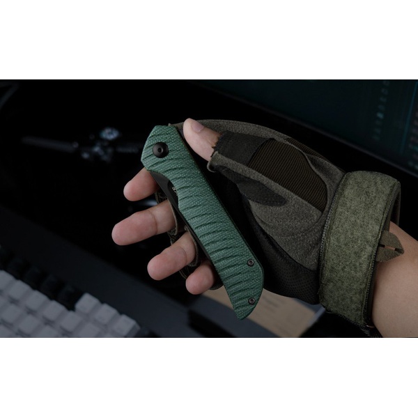 Нож Ruike P122 зеленый, blackwash обработка