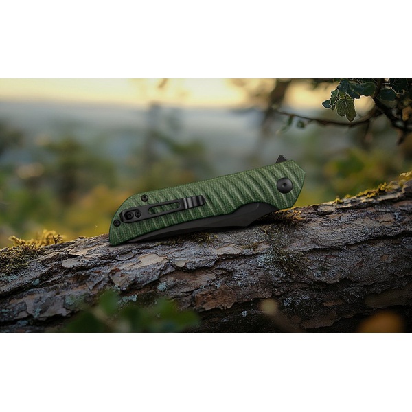 Нож Ruike P123 зеленый, blackwash обработка