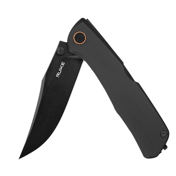 Нож Ruike P882 черный, blackwash обработка