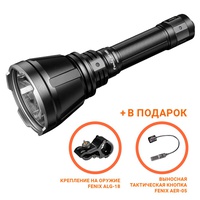 Фонарь Fenix HT18R + крепление на оружие ALG-18 + тактич. кнопка AER-05