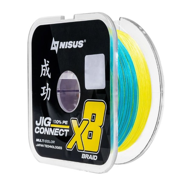 Шнур Nisus Jig Connect X8 PE Multicolor (150 м) 0.25 мм