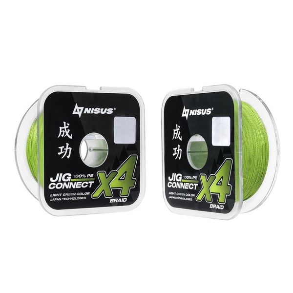 Шнур Nisus Jig Connect X4 PE Light Green (150 м) 0.18 мм