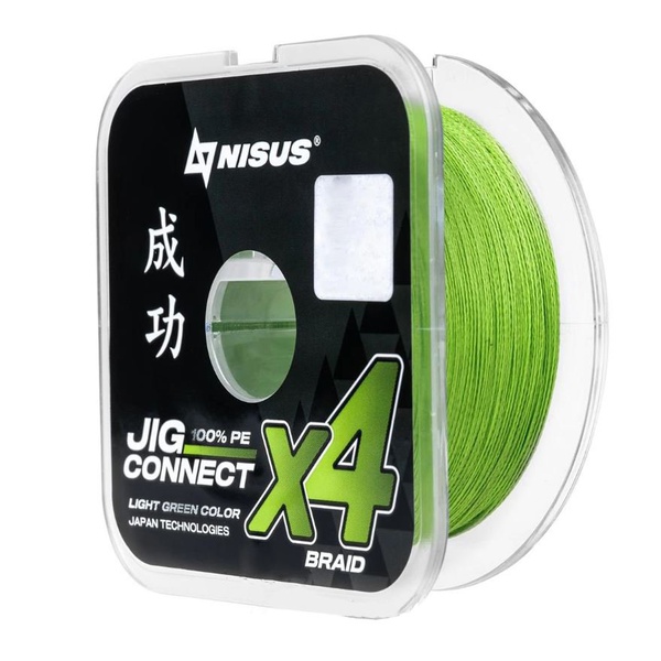 Шнур Nisus Jig Connect X4 PE Light Green (150 м) 0.35 мм