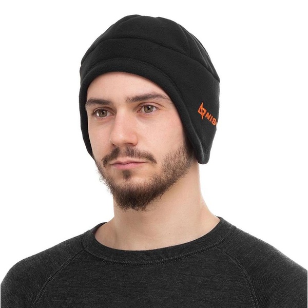 Комплект Nisus Avior (шапка с ушками, бафф) черный