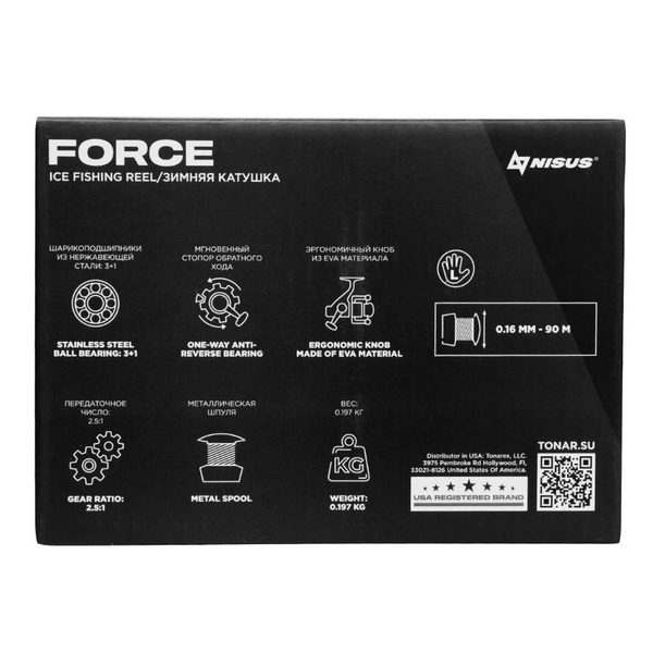 Катушка зимняя Nisus Force LH