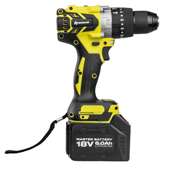 Шуруповерт-электробур Nisus N-LB176S (18V 6A 150 Нм)
