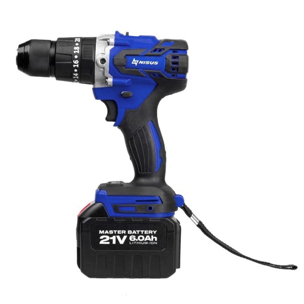 Шуруповерт-электробур Nisus N-CJ-1001 (21V 6A 120 Нм)
