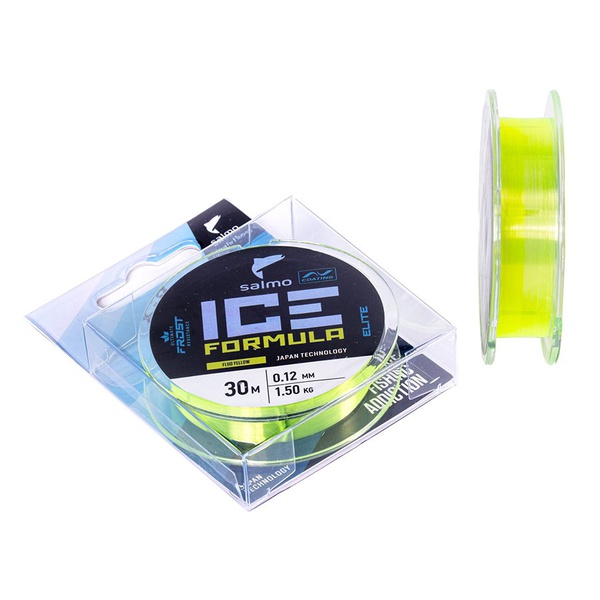 Леска монофильная Salmo Elite Ice Formula Fluo Yellow, 030/012