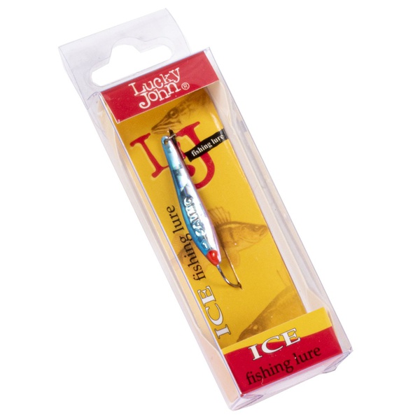 Блесна вертикальная Lucky John Model S-1 c впаянным крючком, 1,5г BI