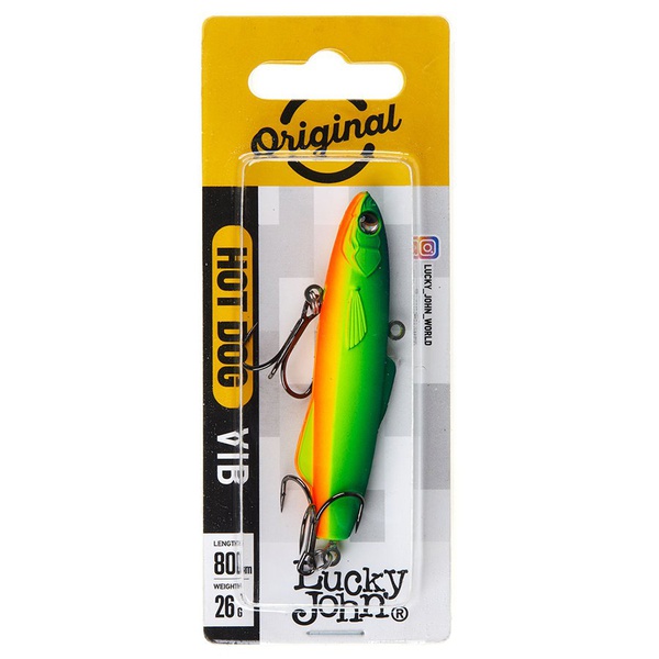 Воблер вертикальный Lucky John HotDog Vib S 80 010