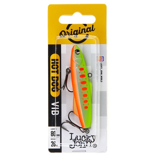 Воблер вертикальный Lucky John HotDog Vib S 80 023