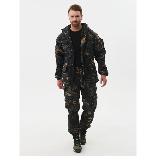 Костюм Huntsman Горка-5, демисезонный Мультикам City (С110-1BLACK), тк. смесовая рипстоп