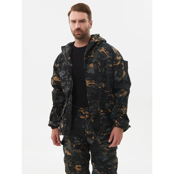 Костюм Huntsman Горка-5, демисезонный Мультикам City (С110-1BLACK), тк. смесовая рипстоп